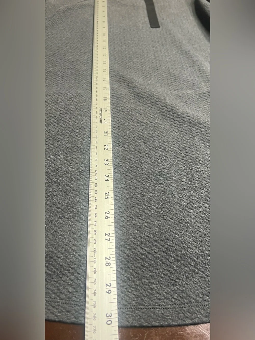Lululemon At Ease Crew Waffle Texture Dark Grey Size XXL